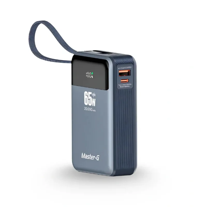 Batería Externa Power Bank Master-G 20.000 mAh 65W Power Delivery para Notebook — Energía Portátil, Sevelin Arica