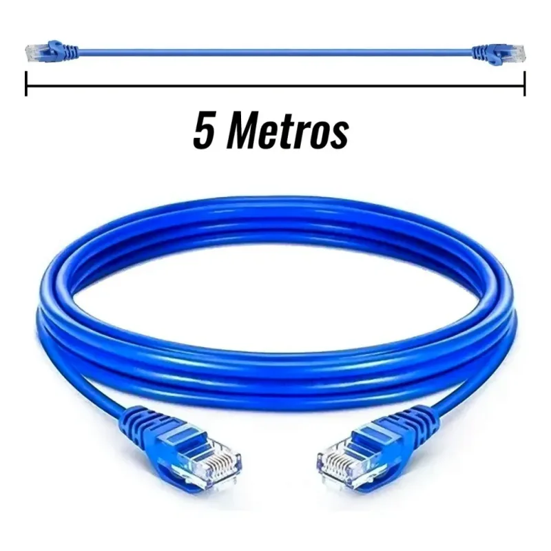 Cable de Red UTP Cat6E Aspor 5m Azul Marino con Conectores RJ45 — Cables y Adaptadores, Sevelin Arica